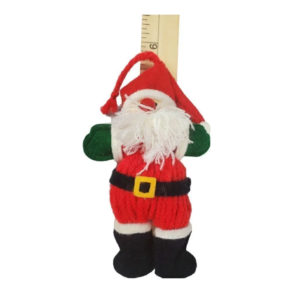 Handmade Christmas Ornaments Lot of 7  Snowman Drummer Boy Angel Holiday Cloth